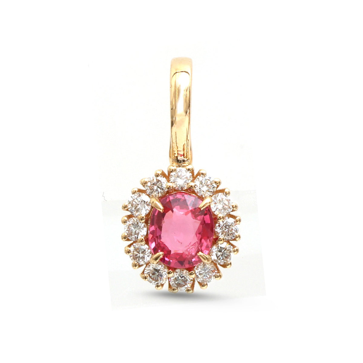 JPPD-1517/13880 Spinal Diamond Pendant | 18K
