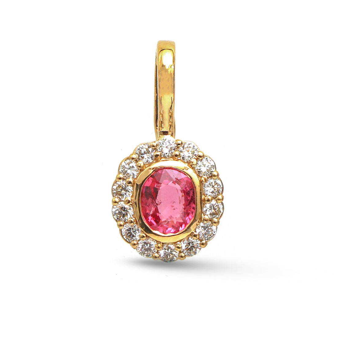 JPPD-1525/13915 Spinal Diamond Pendant | 18K