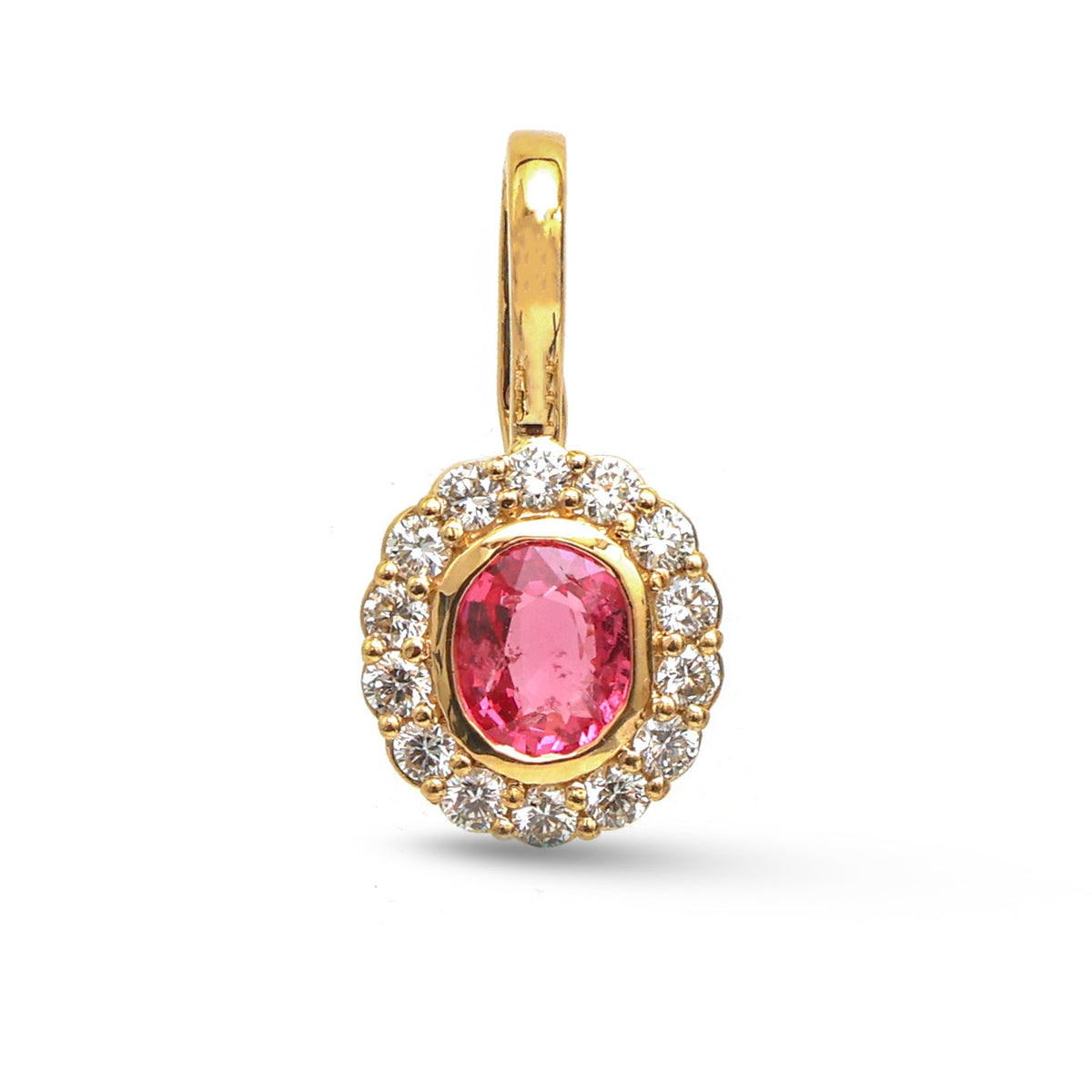 JPPD-1525/13915 Spinal Diamond Pendant | 18K