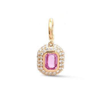 JPPD-1531/13921 Pink Sapphire Diamond Pendant | 18K