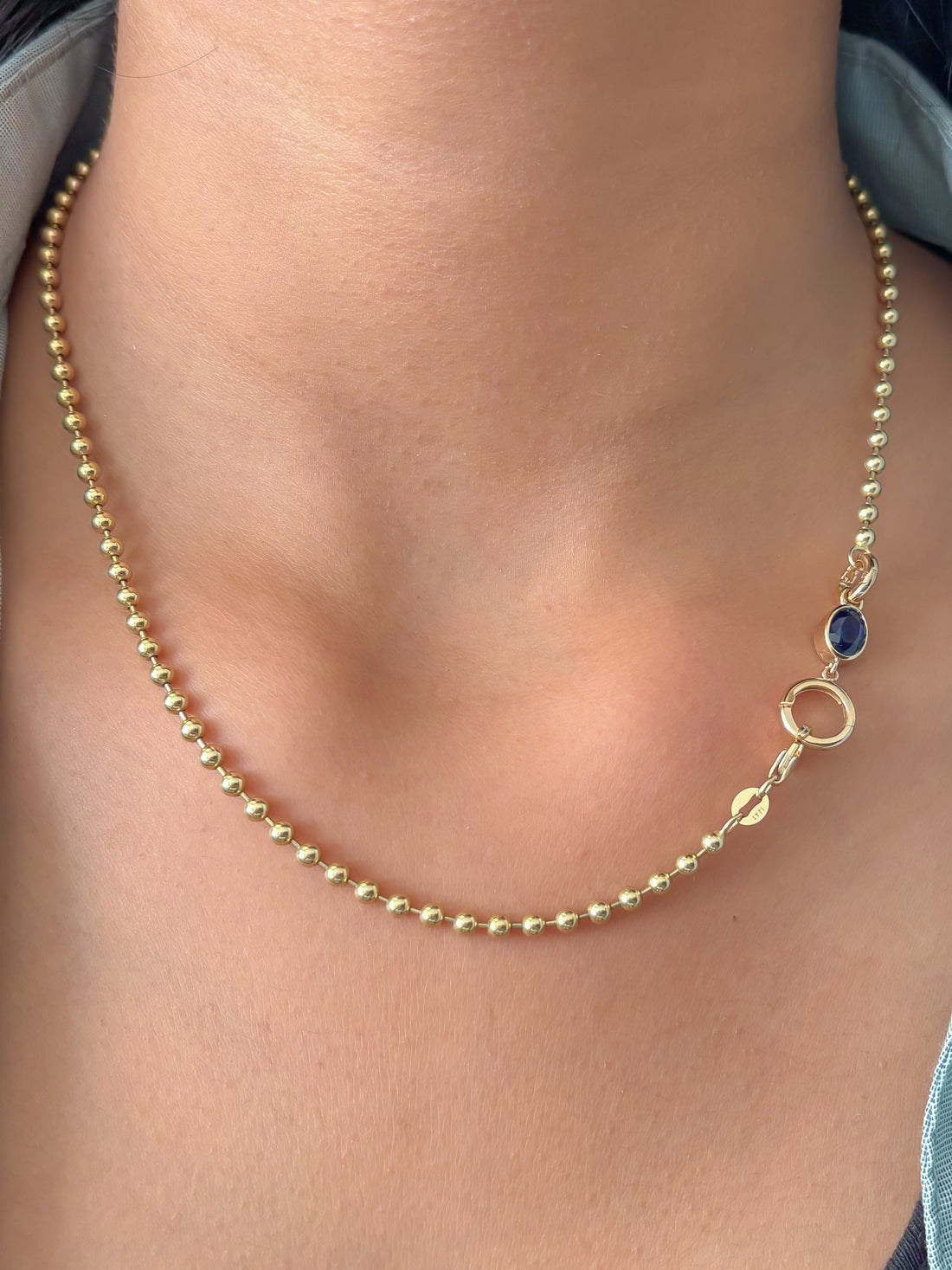 JPPD-1547/13974 Blue Sapphire Pendant | 14K