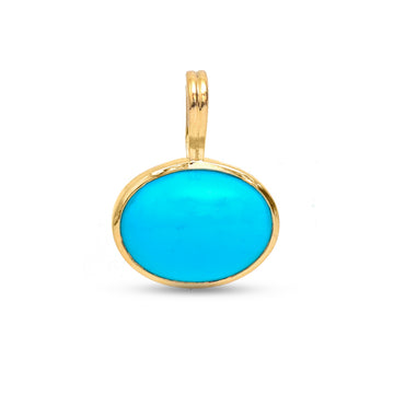 JPPD-1569/14027 Turquoise Pendant | 14K