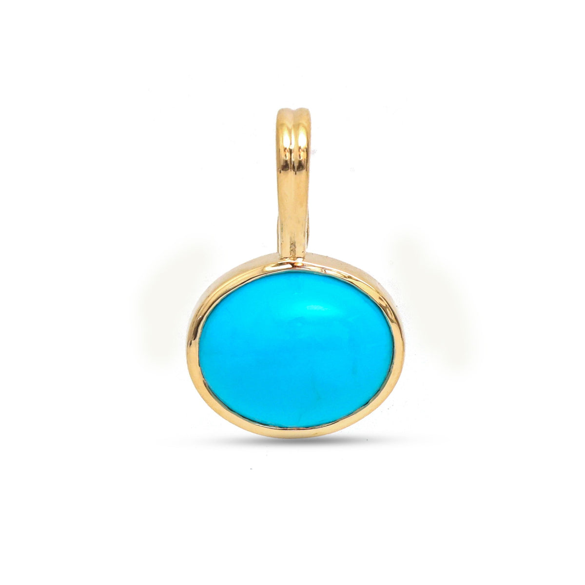 JPPD-1570/14028 Turquoise Pendant | 14K