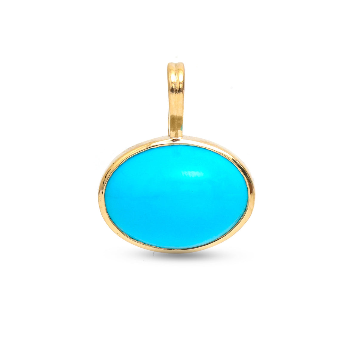 JPPD-1571/14029 Turquoise Pendant | 14K