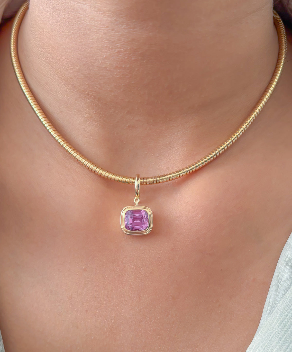 JPPD-1573/14031 Kunzite Pendant | 14K