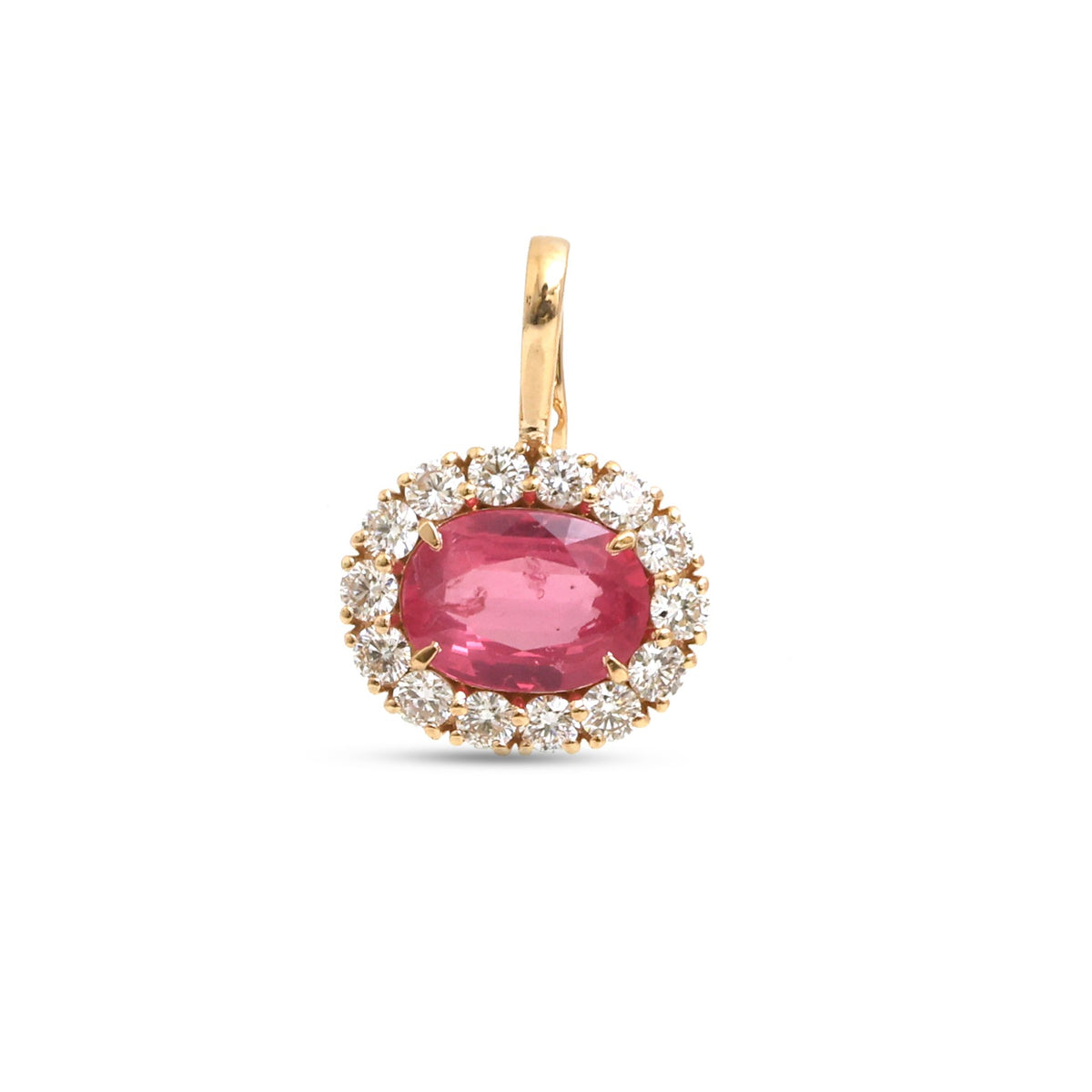 JPPD-1580/14047 Spinal Diamond Pendant | 18K