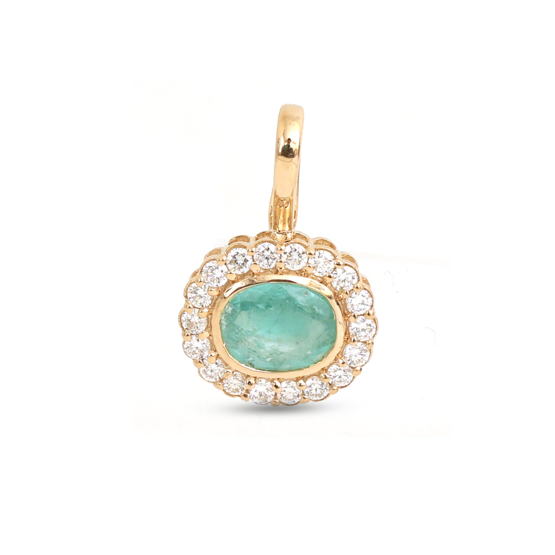 JPPD-1602/14089 Paraiba Tourmaline Diamond Pendant | 18K