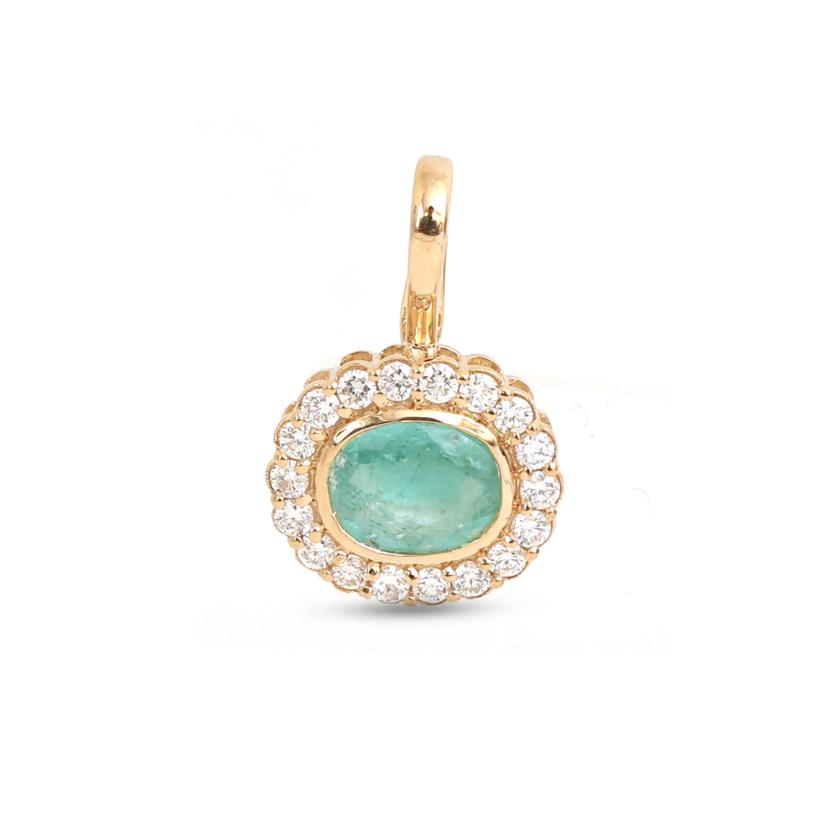 JPPD-1602/14089 Paraiba Tourmaline Diamond Pendant | 18K