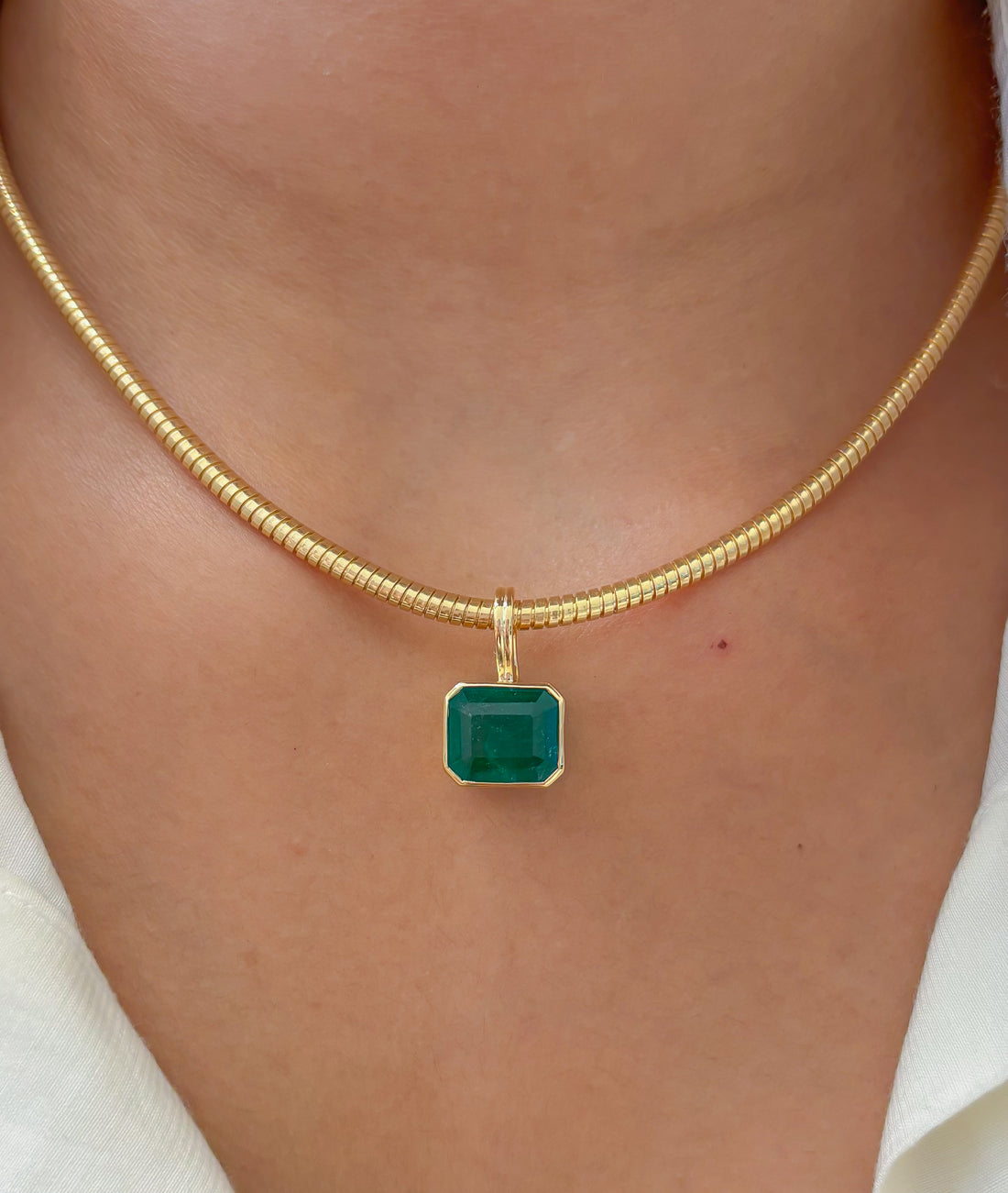 JPPD-1607/14094 Emerald Pendant | 18K
