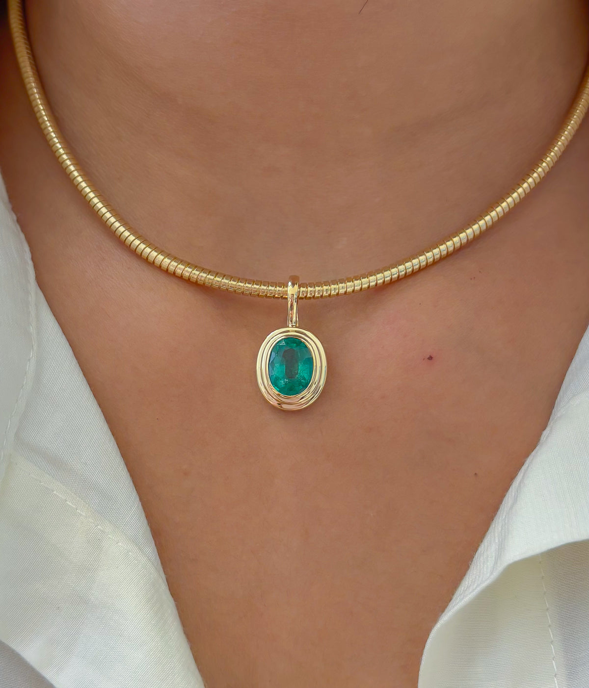 JPPD-1612/14099 Emerald Pendant | 18K