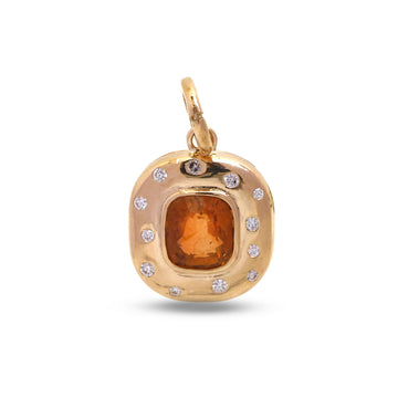 JPPD-1621/14112 Tourmaline Mix Diamond Pendant | 14K