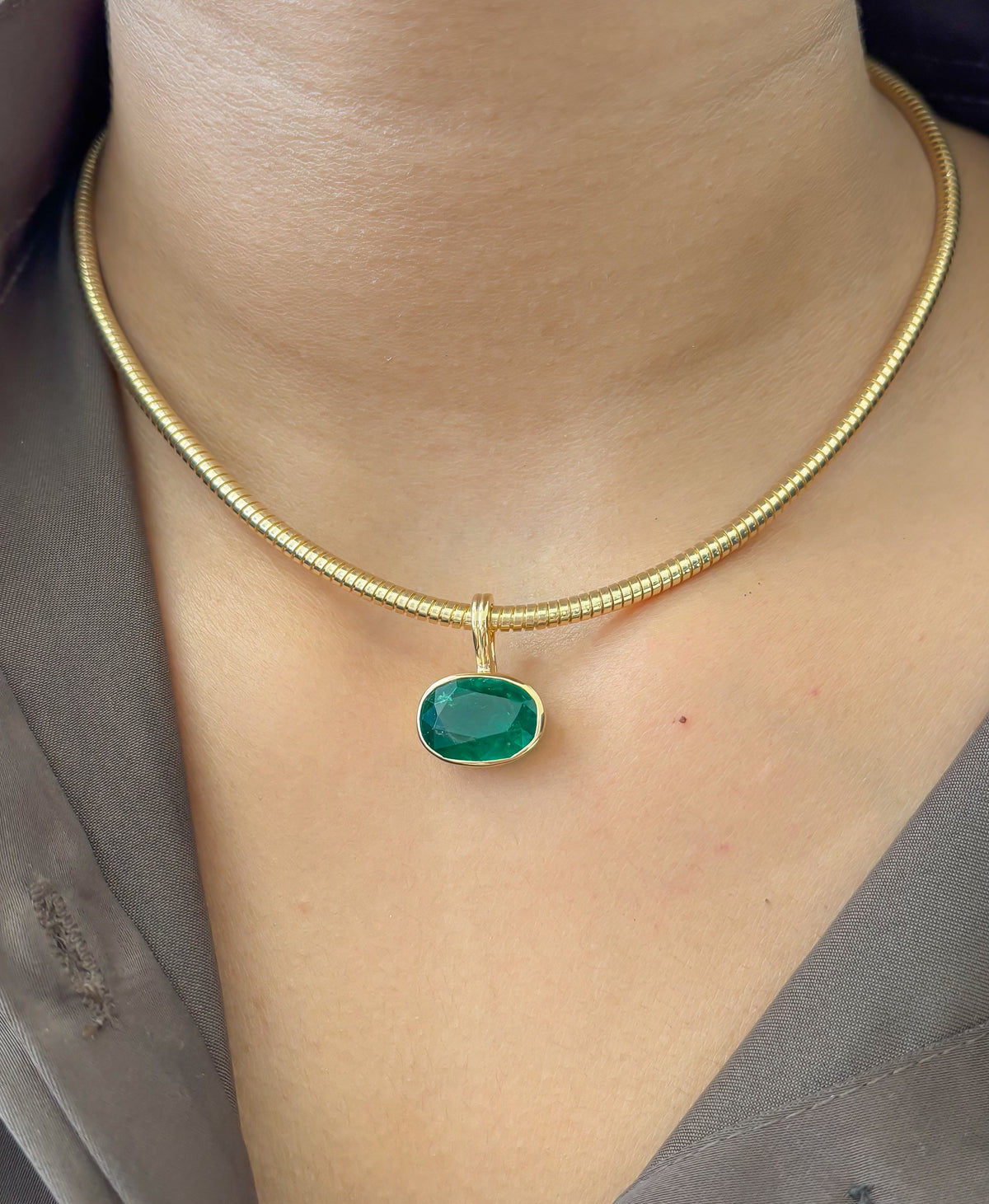 JPPD-1623/14114 Emerald Pendant | 18K