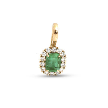 JPPD-1625/14116 Tourmaline Mix Diamond Pendant | 14K
