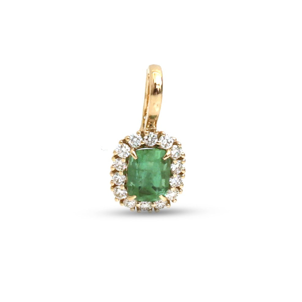 JPPD-1625/14116 Tourmaline Mix Diamond Pendant | 14K