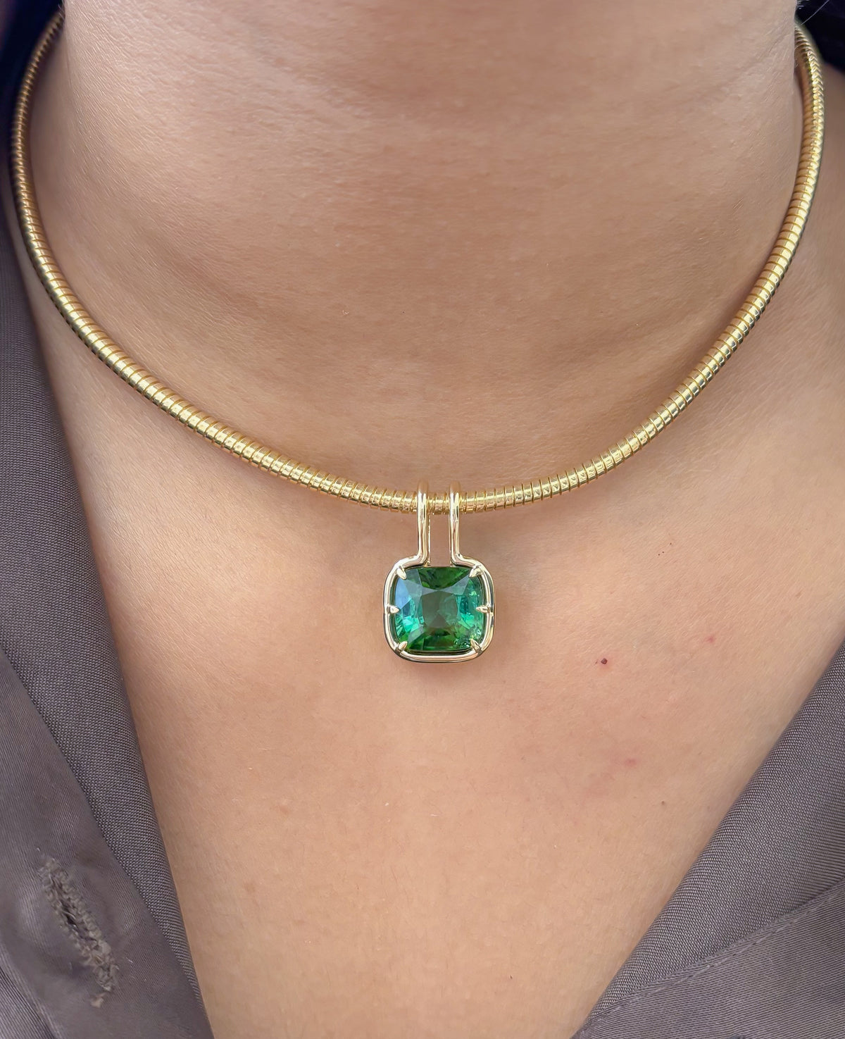 JPPD-1628/14119 Tourmaline Mix Pendant | 14K