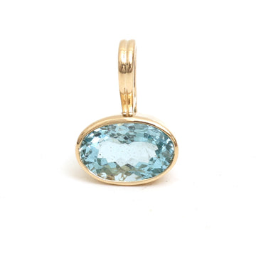 JPPD-1642/14142 Aquamarine Pendant | 14K