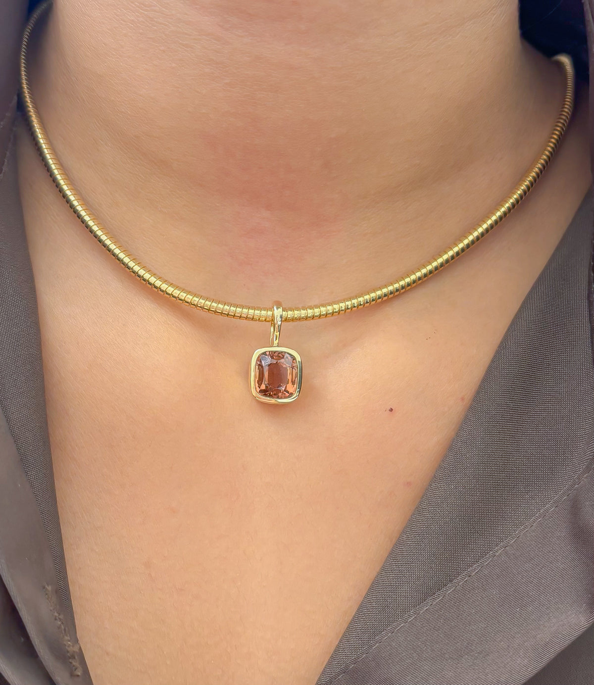 JPPD-1643/14143 Tourmaline Mix Pendant | 14K