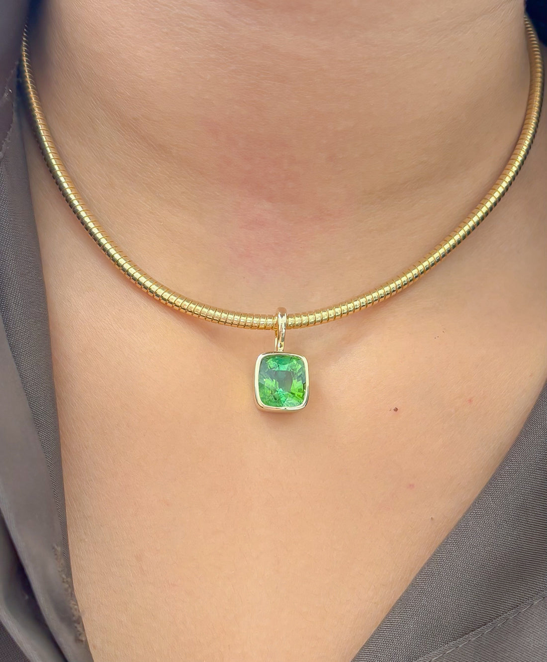 JPPD-1644/14144 Tourmaline Mix Pendant | 14K