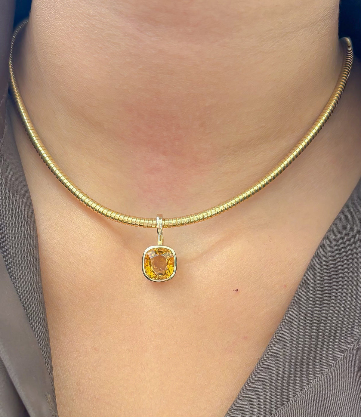 JPPD-1649/14149 Tourmaline Mix Pendant | 14K