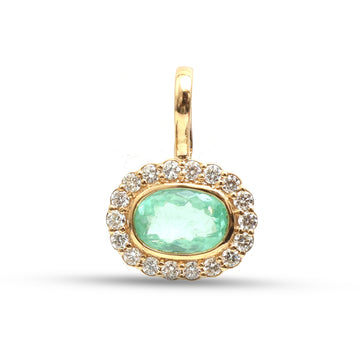 JPPD-1651/14151 Paraiba Tourmaline Diamond Pendant | 18K