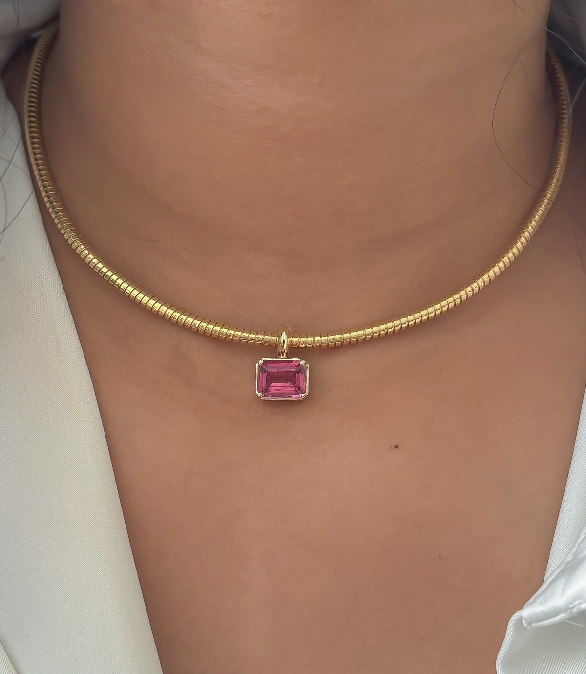 JPPD-1656/14161 Rubillite Pendant | 14K