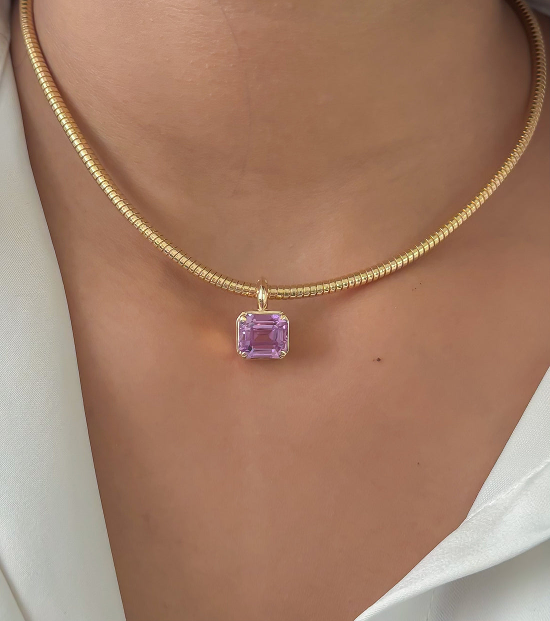 JPPD-1659/14164 Kunzite Pendant | 14K