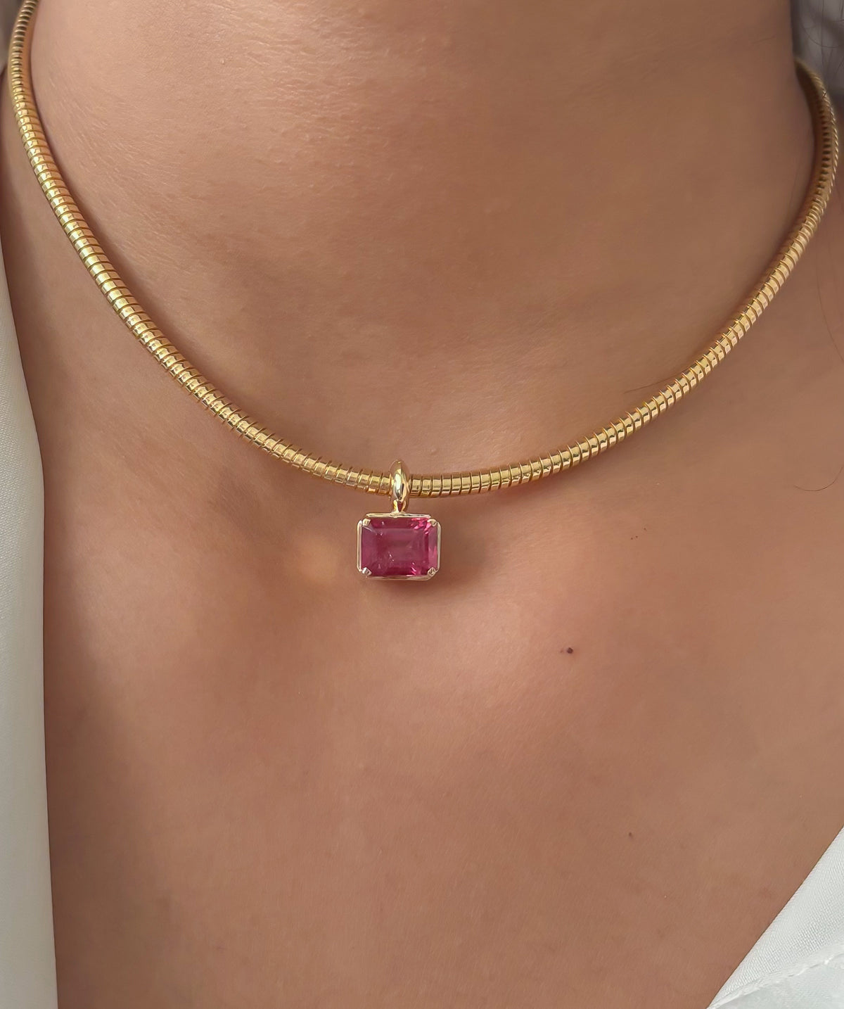 JPPD-1661/14166 Rubillite Pendant | 14K