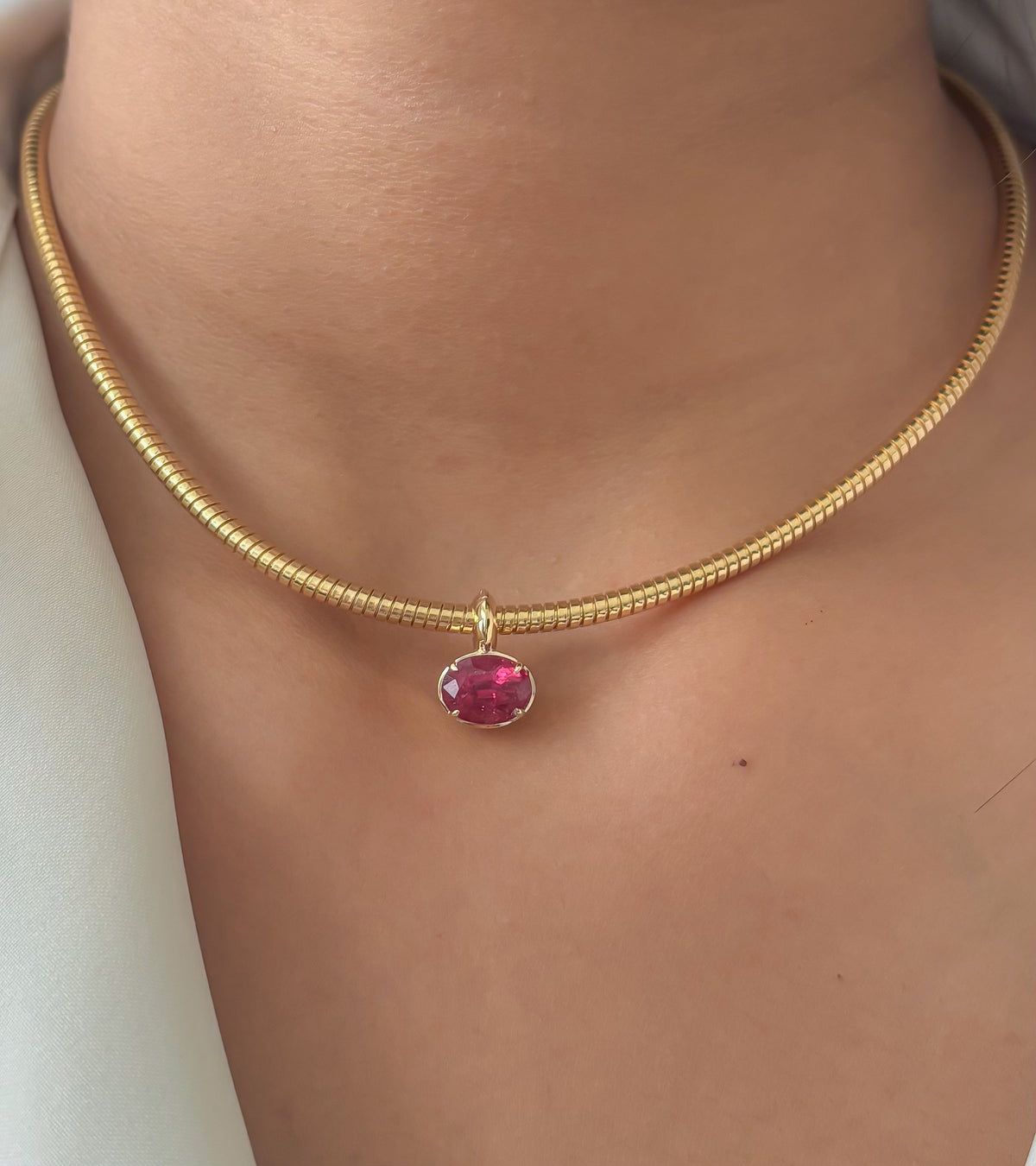 JPPD-1662/14167 Rubillite Pendant | 14K