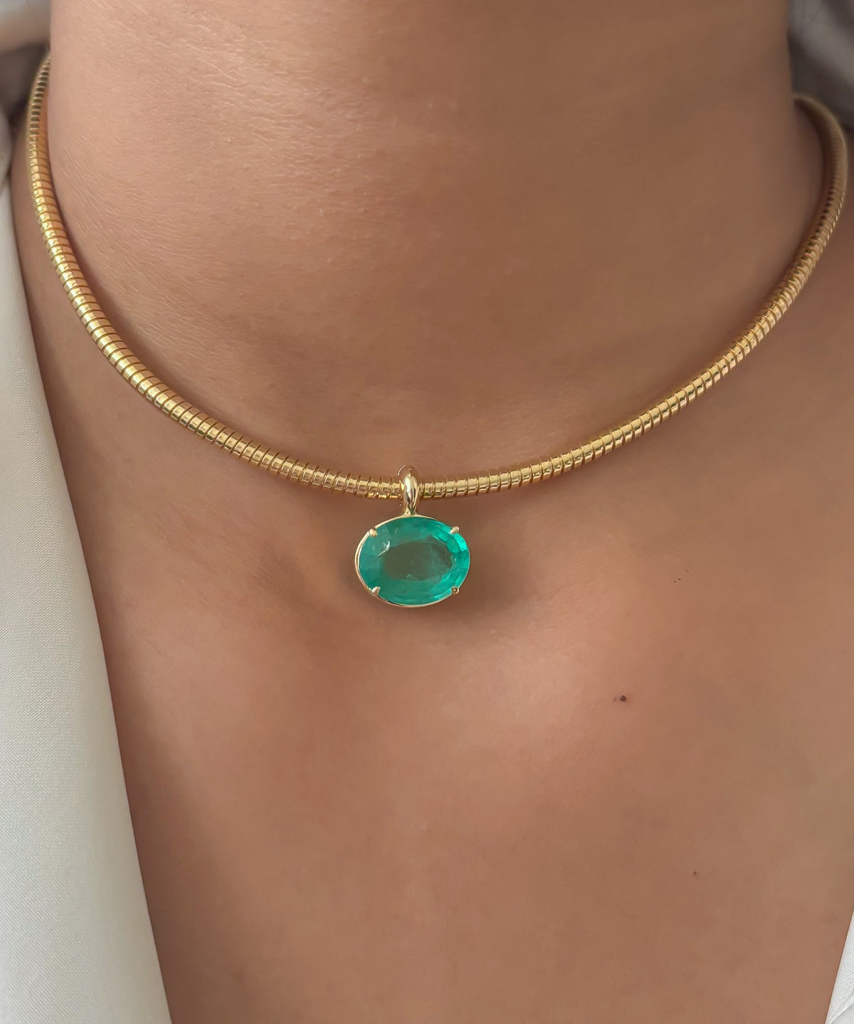 JPPD-1667/14173 Emerald Pendant | 14K