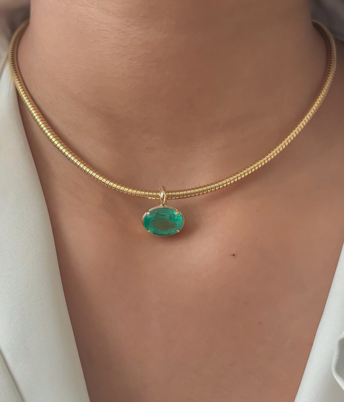 JPPD-1669/14175 Emerald Pendant | 14K