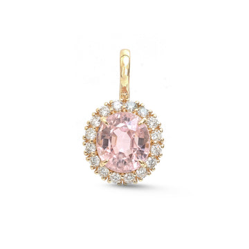 JPPD-1683/14190 Tourmaline Mix Diamond Pendant | 14K