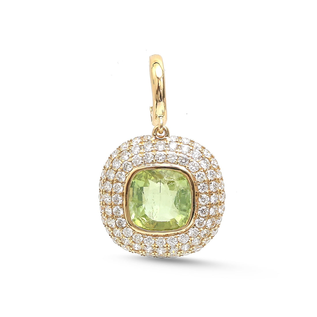 JPPD-1693/14202 Tourmaline Mix Diamond Pendant | 14K