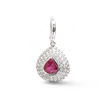 JPPD-1704/14220 Ruby Diamond Pendant | 18K