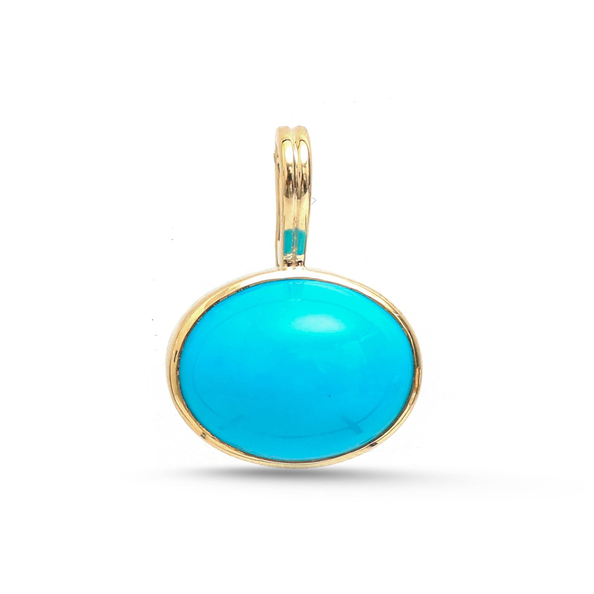 JPPD-1705/14221 Turquoise Pendant | 14K