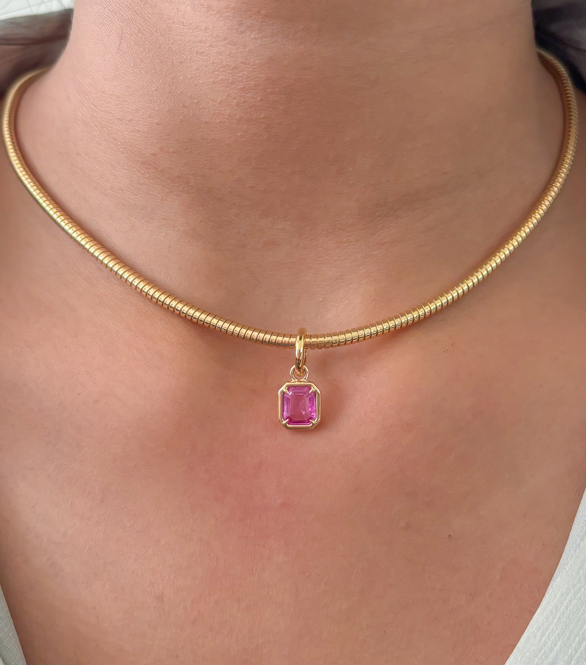 JPPD-1714/14231 Pink Sapphire Pendant | 18K