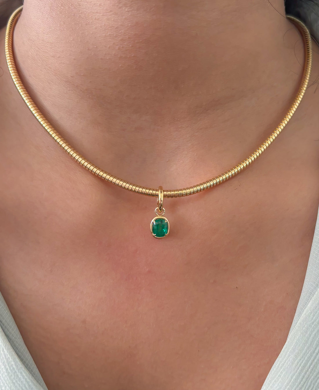 JPPD-1715/14232 Emerald Pendant | 18K