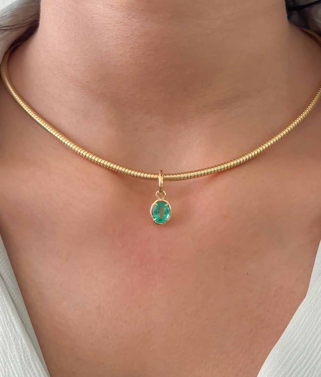 JPPD-1717/14234 Emerald Pendant | 18K