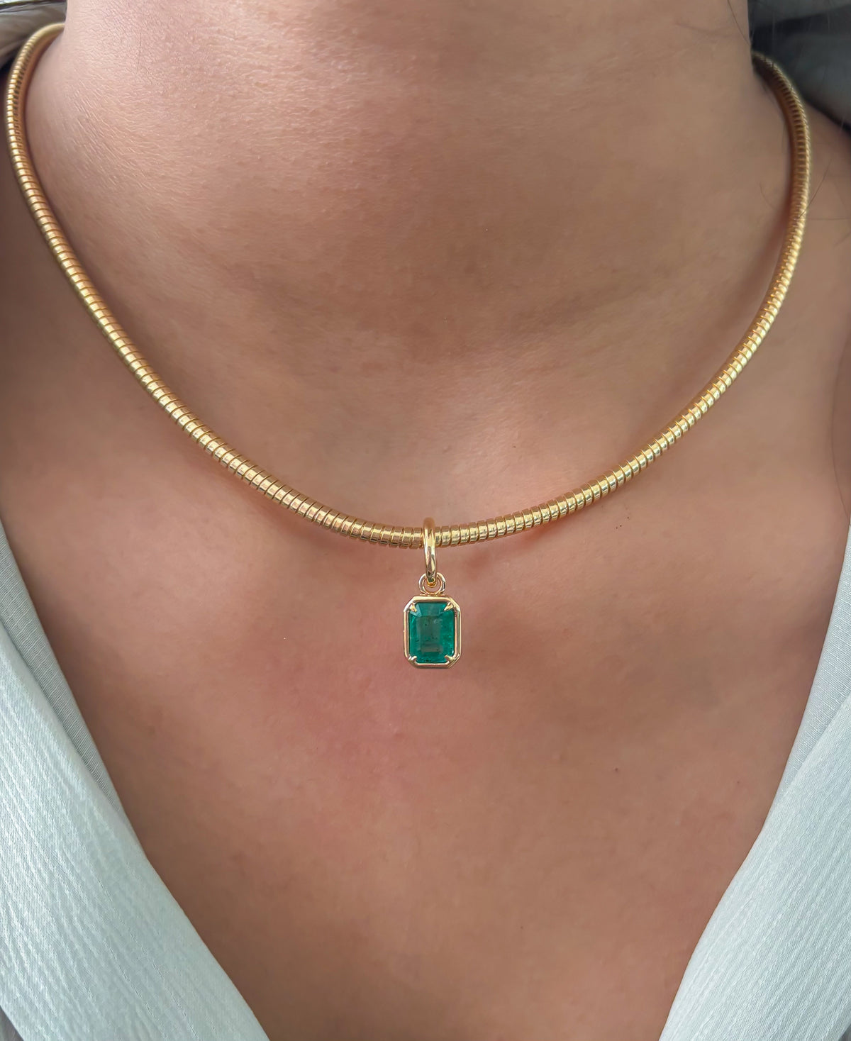JPPD-1718/14235 Emerald Pendant | 18K