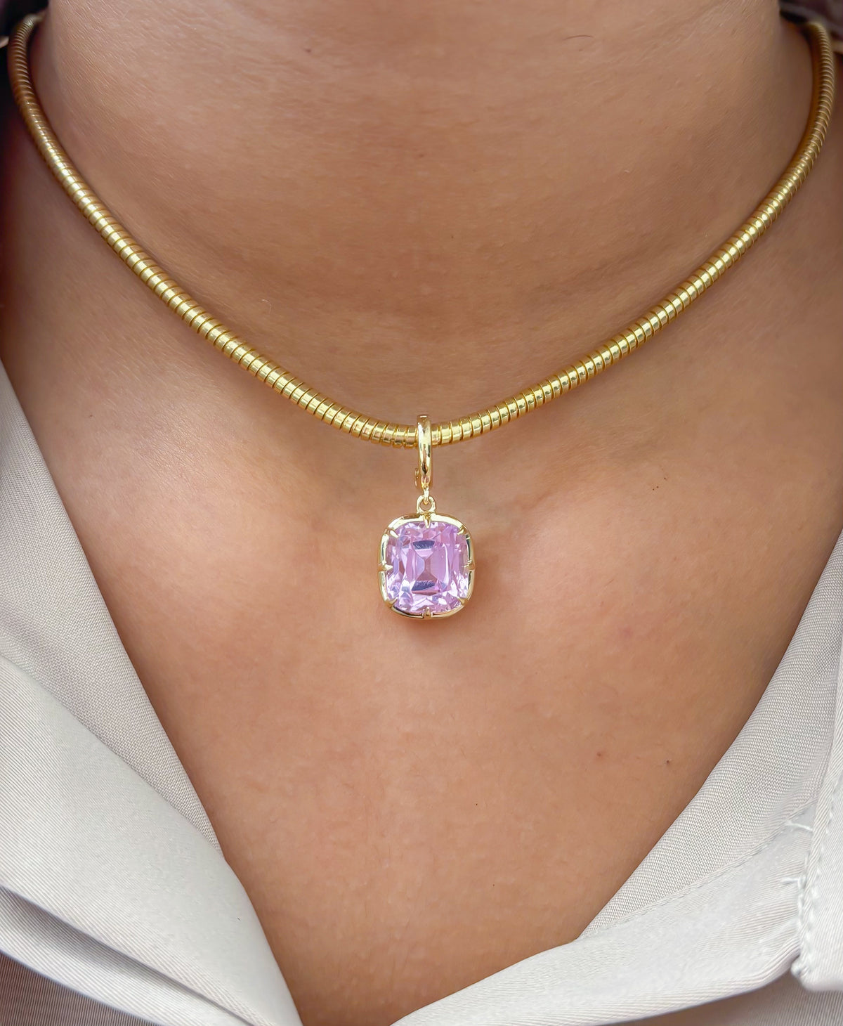 JPPD-1737/14255 Kunzite Pendant | 14K