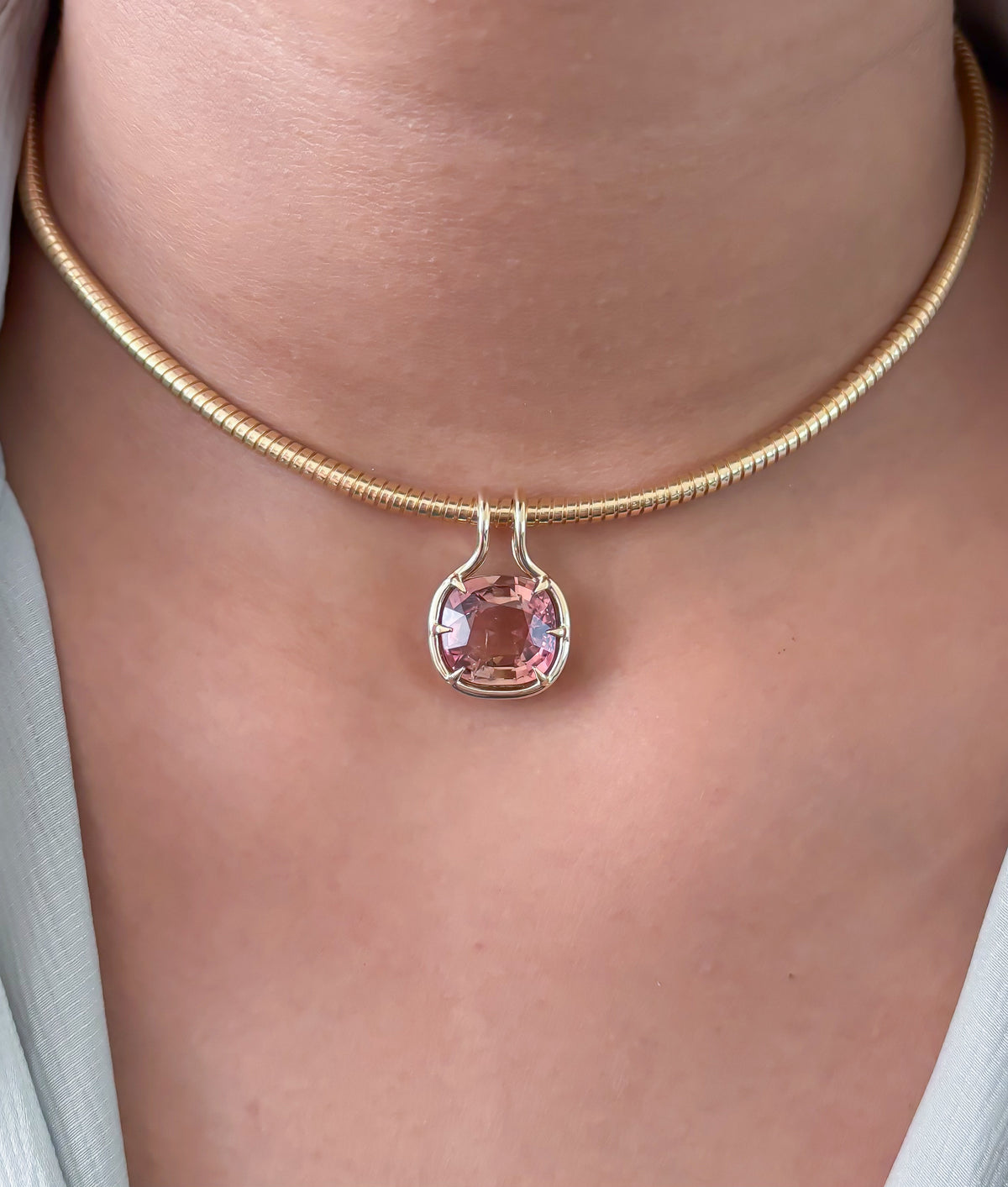 JPPD-1739/14257 Tourmaline Mix Pendant | 14K