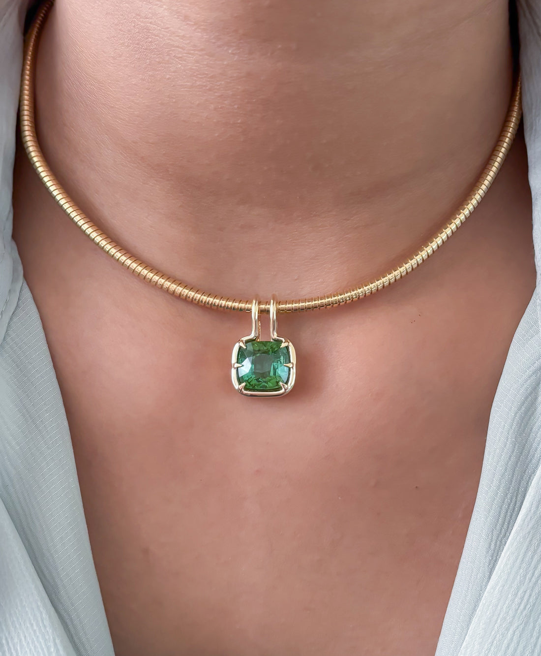 JPPD-1740/14258 Tourmaline Mix Pendant | 14K