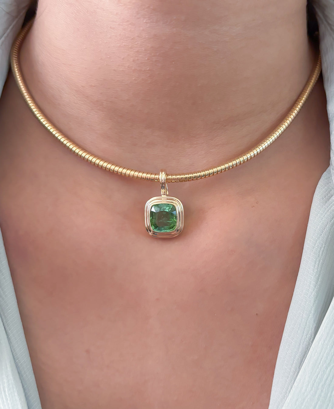 JPPD-1745/14263 Tourmaline Mix Pendant | 14K