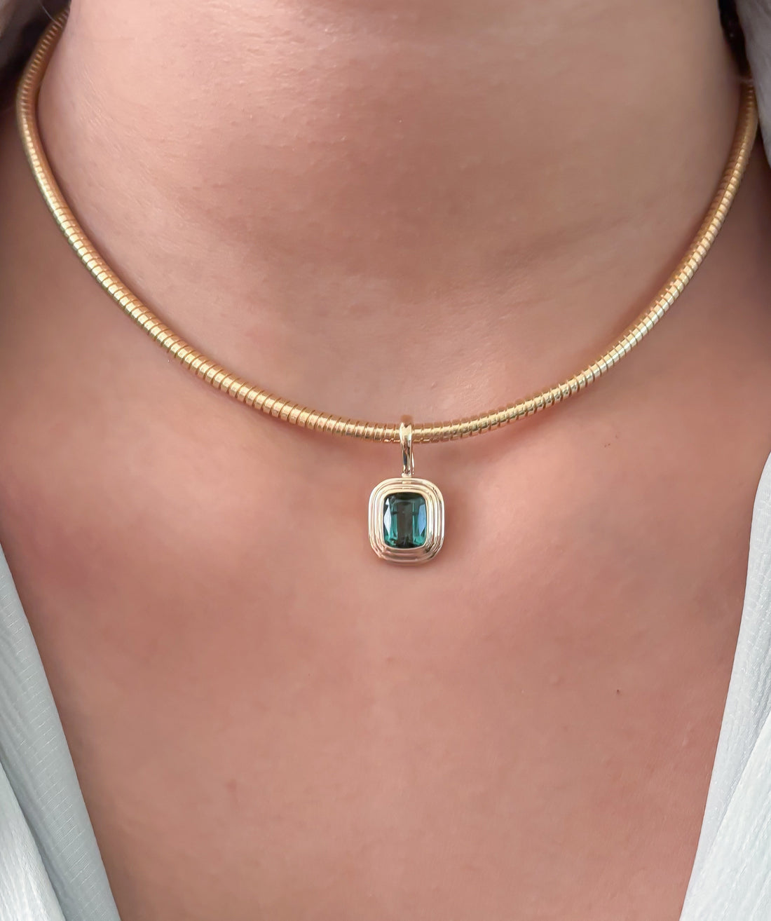 JPPD-1746/14264 Tourmaline Mix Pendant | 14K
