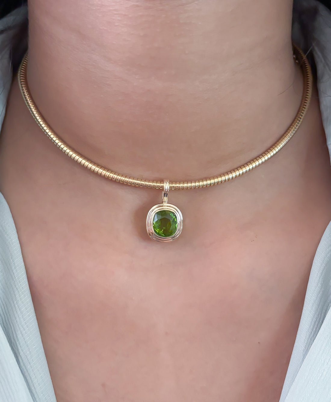 JPPD-1747/14265 Tourmaline Mix Pendant | 14K