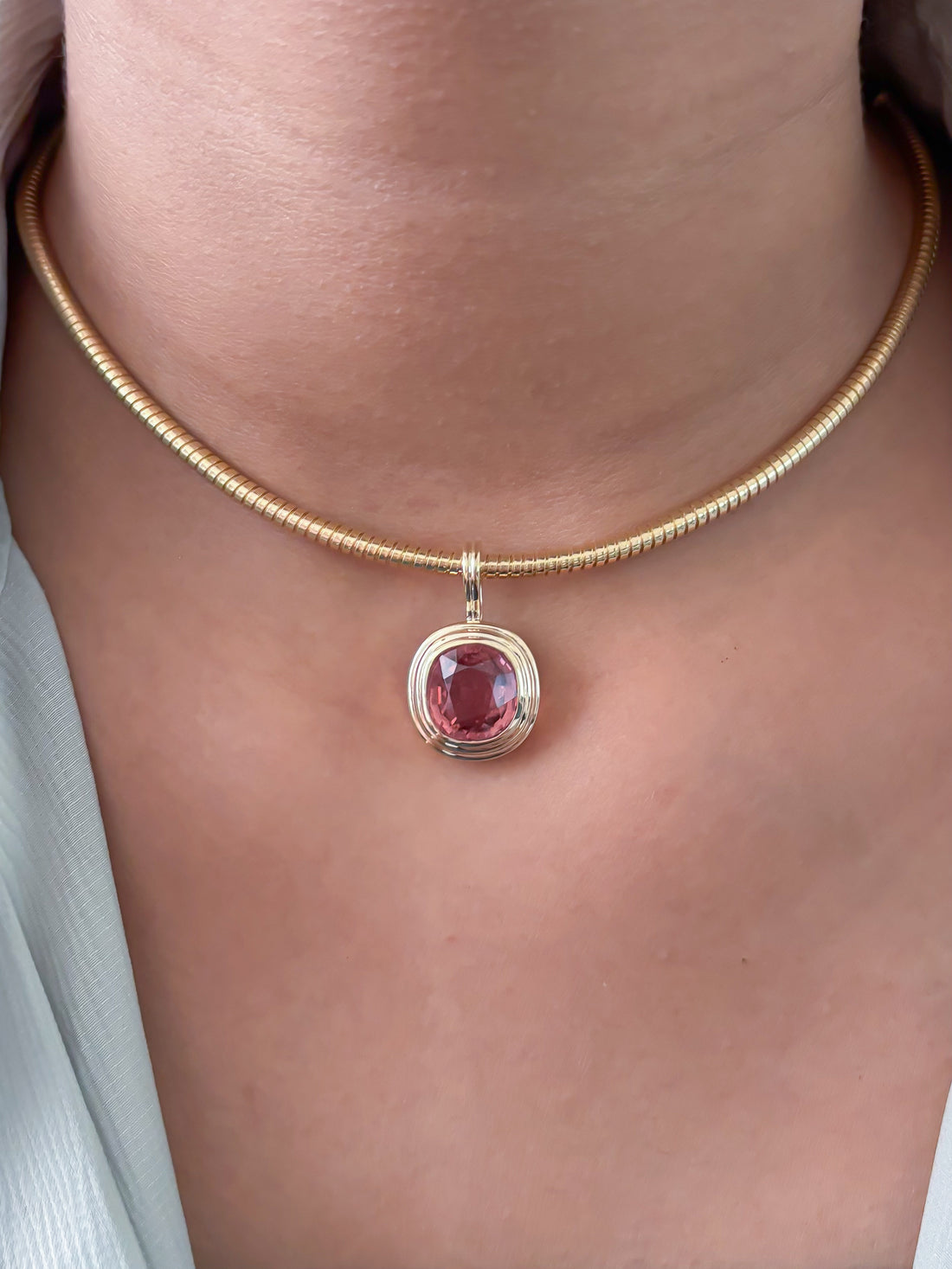 JPPD-1750/14268 Tourmaline Mix Pendant | 14K