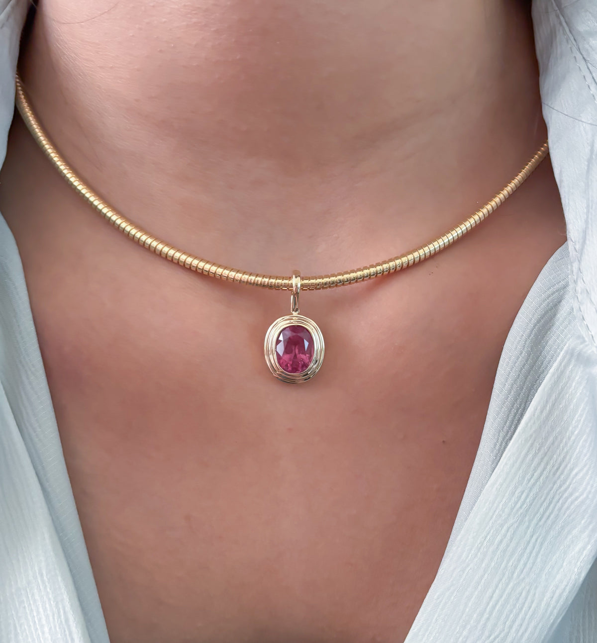 JPPD-1751/14269 Rubillite Pendant | 14K