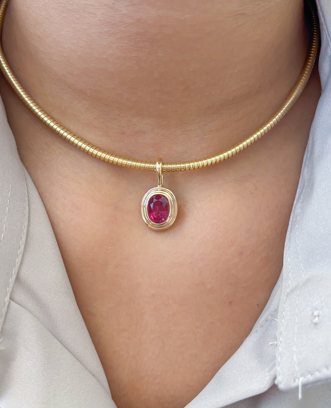 JPPD-1766/14305 Rubillite Pendant | 14K
