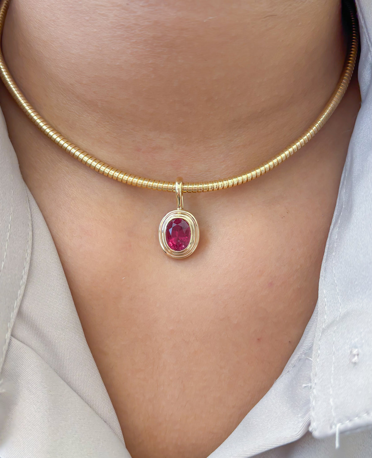 JPPD-1766/14305 Rubillite Pendant | 14K