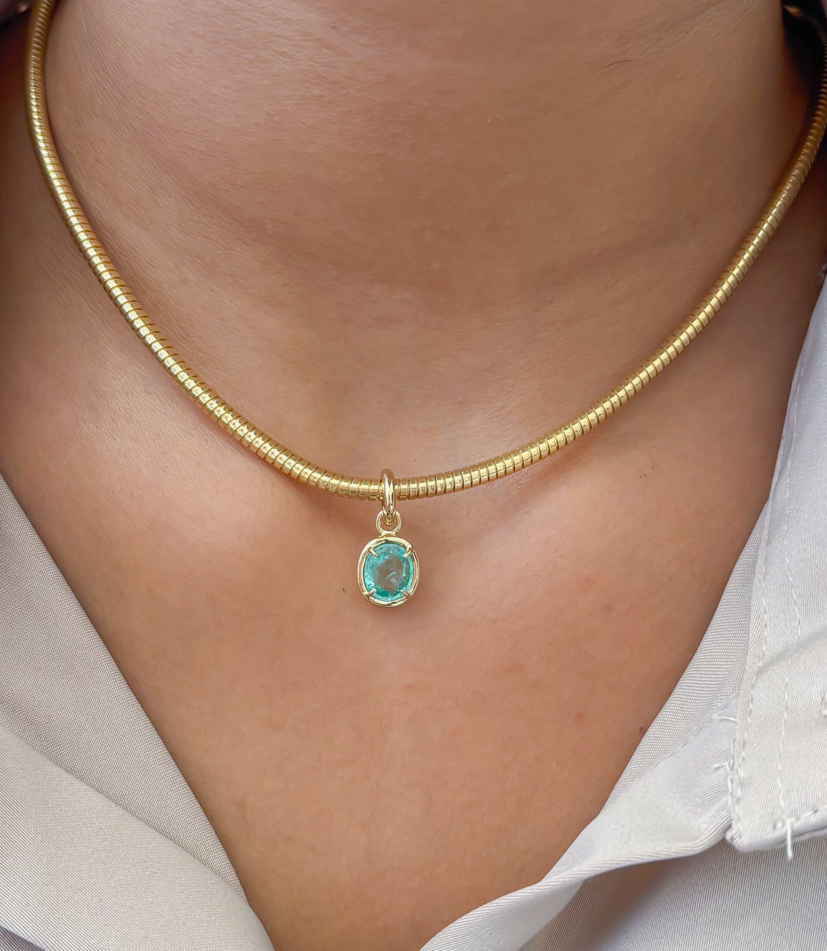 JPPD-1777/14316 Emerald Pendant | 14K
