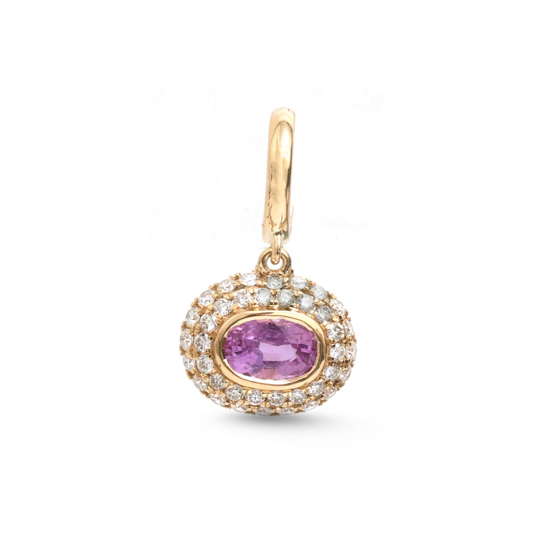 JPPD-1799/14340 Pink Sapphire Diamond Pendant | 18K
